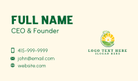 Natural Sunrise Garden Business Card Design