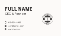 Black Arrow Seal Letter  Business Card