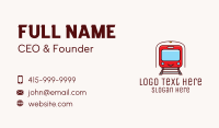 Subway Tunnel Train Business Card