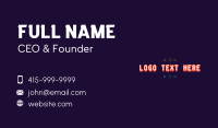 Pixel Gaming Wordmark Business Card