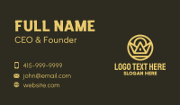 Gold Crown Structure Business Card