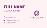 Nature Floral Hair Lady Business Card