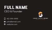 Premium Startup Letter S Business Card Design