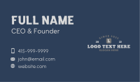 Generic Apparel Letter Business Card
