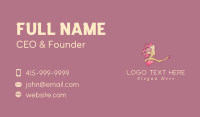 Woman Beauty Rose Business Card