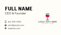 Wine Glass Business Card example 4
