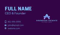 Gradient Letter A  Business Card