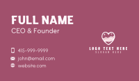 Heart Cake Pastry  Business Card