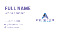 Creative Company Letter A  Business Card
