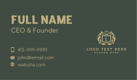 Luxurious Shield Crown Business Card