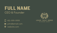 Luxurious Shield Crown Business Card Design