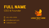 Orange Spiral Bug Business Card Design