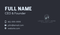 Arch Building Blueprint  Business Card Design