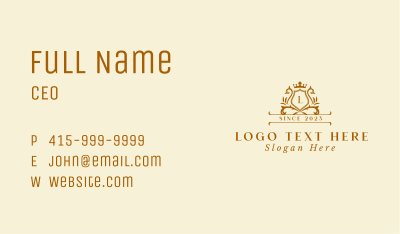 Upscale Royal Hotel Business Card