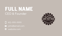 Handyman Carpentry Badge Business Card