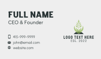 Farming Hand Plant  Business Card