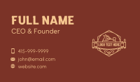 Woodworker Crafting Saw Badge Business Card