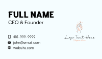Hand Crystal Jewelry Business Card