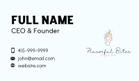 Hand Crystal Jewelry Business Card Design