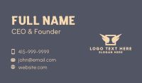 Wings Emblem Business Card Design