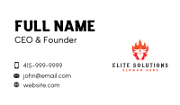 Grill Barbecue Cow Business Card