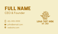 Tribal Aztec Eagle Business Card