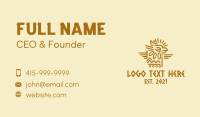 Tribal Aztec Eagle Business Card Design