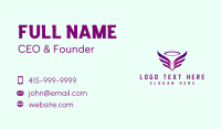 Flying  Angel Wings  Business Card Design