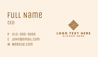 Brick Tile Flooring Business Card Image Preview