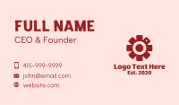 Red Camera Asterisk Business Card