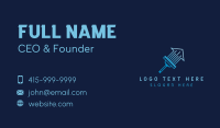 Blue House Squeegee Business Card