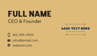 Minimalist Line Business Business Card Design