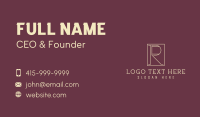 Boutique Letter R Business Card Design