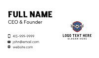Soccer Wings Shield Business Card Design