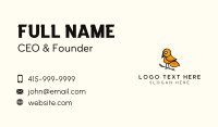 Yellow Sparrow Outline Business Card