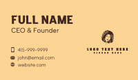 Curly Afro Woman Business Card