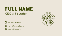 Organic Skin Care Leaf  Business Card