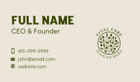 Organic Skin Care Leaf  Business Card Image Preview