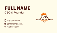 Fire Pork Grill Business Card Design