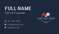 Table Tennis Sports Business Card Design