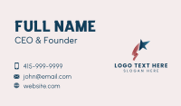 Blue Star Stripes Business Card