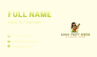 Ukelele Hawaiian Girl Business Card