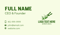 Green Grass Cutter  Business Card