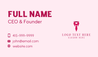 Pink Collar Job Business Card Design