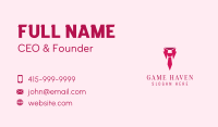 Pink Collar Job Business Card