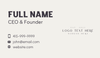 Salon Business Card example 3