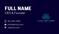 Lotus Yoga Wellness Business Card Design