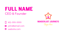 Colorful Star House Business Card