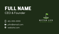 Flag Golf Sports Business Card