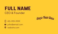 Generic Script Wordmark Business Card